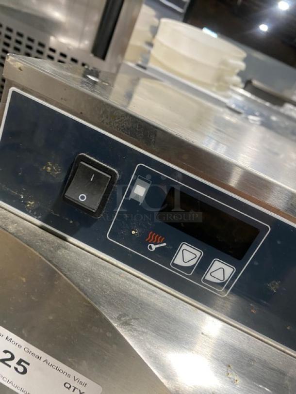 Alto Shaam Model 5001D stainless steel warming drawer, digital controls, model number visible, excellent condition.