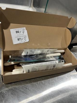 New Dexter Sani Safe 10" Pot Forks, Model S203, in original packaging, set of four.