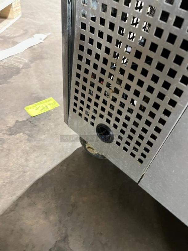 True Commercial Refrigerated Chef Base, Model TRCB48, stainless steel, two drawers, on casters, 115V 1Phase.