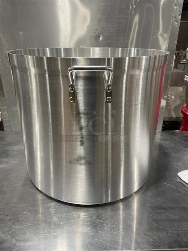 Adcraft 120 Qt Brazier Pot, Model H3SP120, Hyperion 3 Series, stainless steel, with handles, brand new condition.