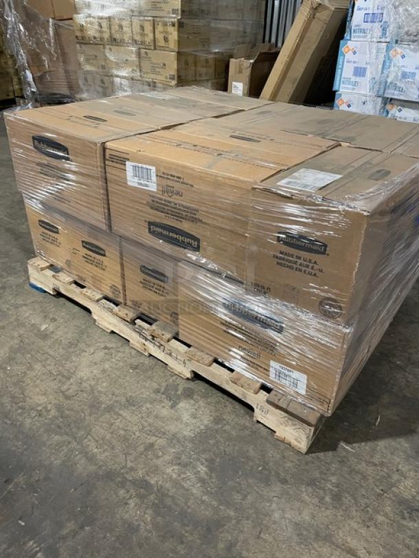 Full pallet of Rubbermaid Premier Series Model 1937693 food containers, sealed in original packaging. Brand new, 14 cup capacity.