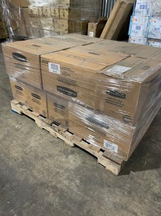 Full pallet of Rubbermaid Premier Series Model 1937693 food containers, sealed in original packaging. Brand new, 14 cup capacity.