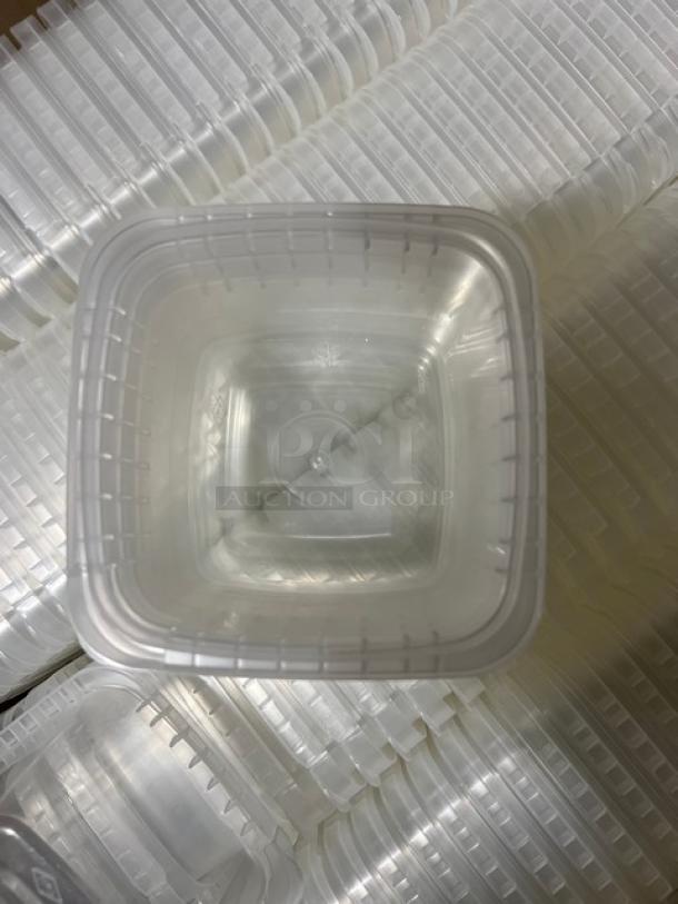 BRAND NEW IPL 16 oz. square tamper-evident deli containers, model 2509500265, on a full pallet. 700 per case.
