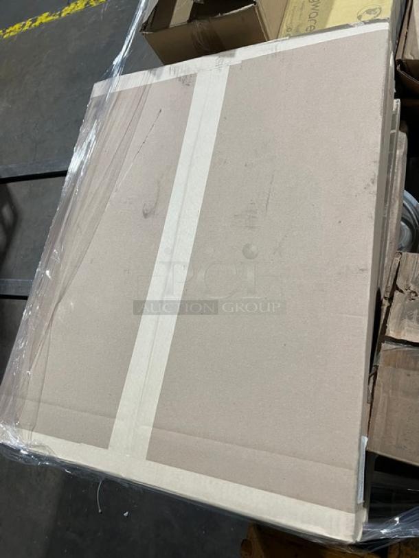 Mixed pallet containing Swisher Laundry Softener, Bagcraft Bakery Tissue, G.E.T. Oval Platter, Karat Lid, and more.