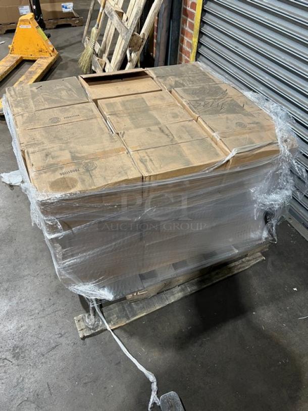 Brand new full pallet of BagCraft EcoCraft NK6T wax tissue/bakery paper, 6"x10.75", wrapped in plastic.
