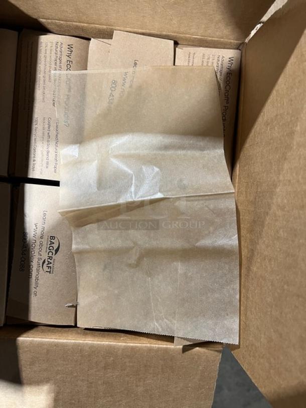 Brand new BagCraft EcoCraft NK6T interfolded wax tissue, 6"x10.75". Full pallet, commercial grade bakery paper.
