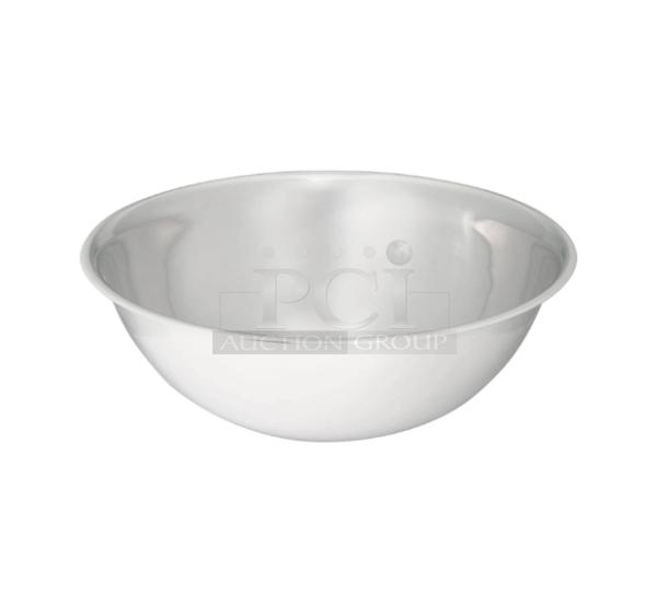Brand new Vollrath 4 Qt round stainless steel mixing bowl, model 47934. Durable commercial-grade quality.
