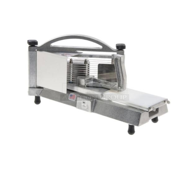 Brand new Nemco Easy Tomato Slicer II, model 56600-2, with 1/4" slicing cartridge, on legs. Commercial grade.