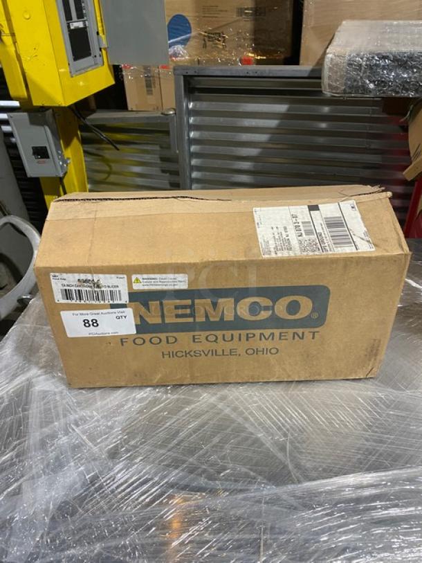 Brand new Nemco Easy Tomato Slicer II, Model 56600-2, with 1/4" slicing cartridge, in original packaging.