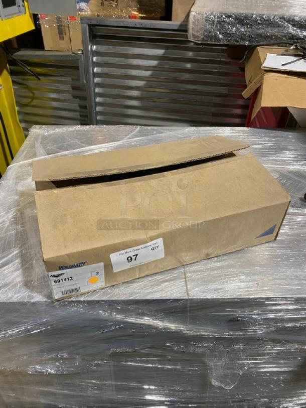 Brand new Vollrath Tribute Series 12" fry pan, model 691412, in original packaging. Induction ready, Ever-Tite handle.