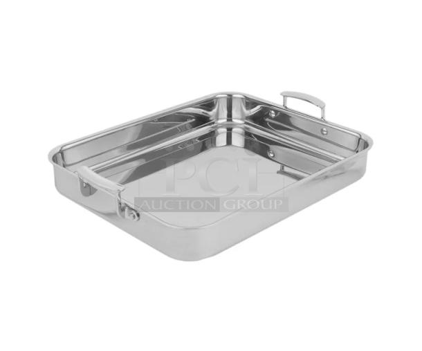 Vollrath Miramar 4.6 Qt. Stainless Steel Display Pan, Model 49433, brand new with handles, commercial grade.