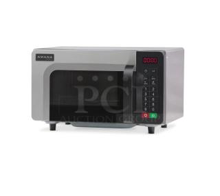 BRAND NEW! Amana! 2024! Late Model! Commercial Stainless Steel Electric Powered Countertop 1000W Microwave Oven! With Digital Push Button Control! Model: RMS10TSA SN: 2407140124! 120V! On Legs! - Item #1224430