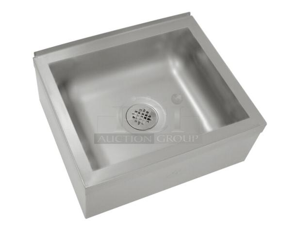 Brand new Advance Tabco stainless steel mop sink, model 9-OP-44, 24"x24"x12", floor mounted, commercial use.