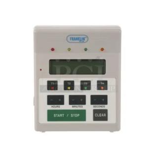 Franklin 4-In-1 Digital Timer, Model 151-7500, brand new, white, LCD display, multiple buttons for timing functions.