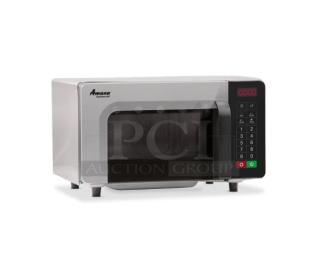 BRAND NEW! Amana Commercial Stainless Steel Electric Powered 1.000W Microwave Oven! Model: RMS10TSA SN: 2407140126! On Legs! - Item #1224475