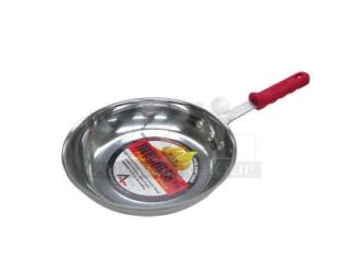 NEW Adcraft Hercules Series aluminum fry pan, model HER-12FP/4, with red grip handle, commercial grade.