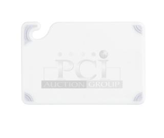 San Jamar Saf-T-Grip Bar Board, new, with integrated anti-slip grips and rounded corners, white.