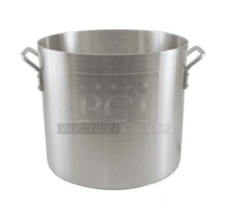 Brand new Adcraft 120 quart brazier pot, model H3SP120, Hyperion 3 Series, with handles, stainless steel.