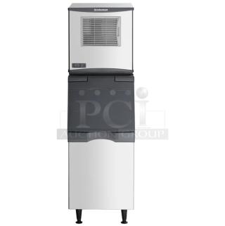 NEW! OUT OF THE BOX! Scotsman Prodigy Plus Series Commercial Stainless Steel Electric Powered Air-Cooled 420 Lb. Nugget Style Ice Making Machine/Bin Combo! Model NS0422A-1B Serial 22101320017020! 115V 1 Phase! On Legs! - Item #1223327
