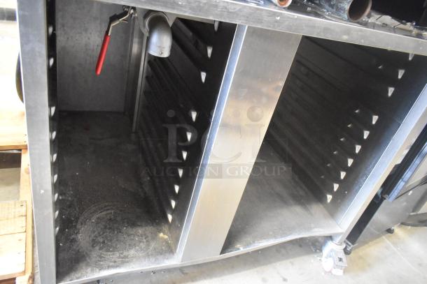 2019 Rational SCC WE 62 stainless steel combi oven with UltraVent Plus hood on double pan rack. 480V, 3 phase.