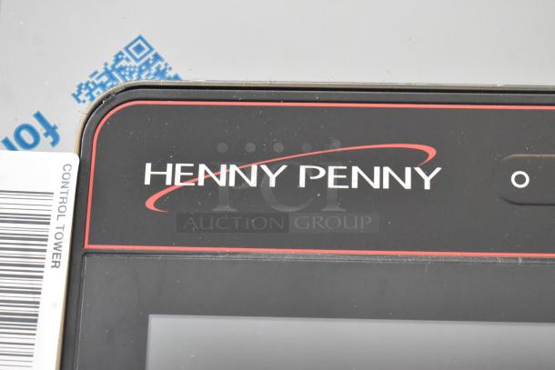 Henny Penny FPGM22172007 stainless steel combi convection oven, natural gas, control panel close-up.