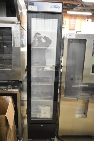 BRAND NEW SCRATCH AND DENT! KoolMore KM-MDF-17S Slim Commercial Merchandiser Freezer with Manual Defrost, 6.5 Cu. Ft. Capacity. 115 Volts, 1 Phase. - Item #1222972