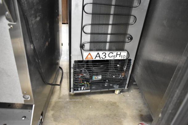 KoolMore KM-MDF-17S commercial freezer; 6.5 cu. ft. capacity; manual defrost. New condition with minor scratches.