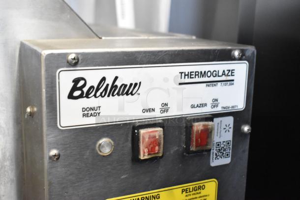 Belshaw Adamatic TG-50 Thermoglazing Station with control panel. Features stainless steel construction, 208V, 1 phase.