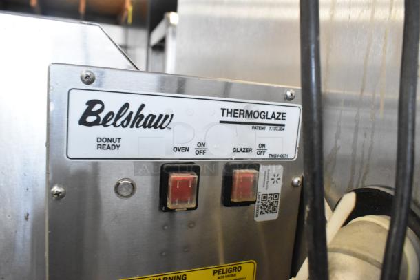 2018 Belshaw Adamatic TG50 Thermoglazing Station, stainless steel, commercial floor style, commercial casters, 208V, 1 phase.