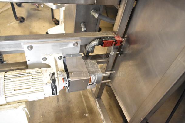 2018 Belshaw Adamatic TG50 Thermoglazing Station, stainless steel, commercial casters, 208V, 1 phase.