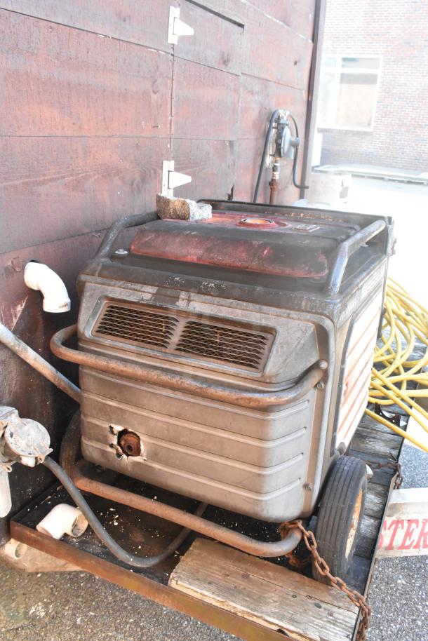 2007 Lanchester food trailer with commercial-grade equipment, including a Meadow Creek BBQ grill and Honda generator.