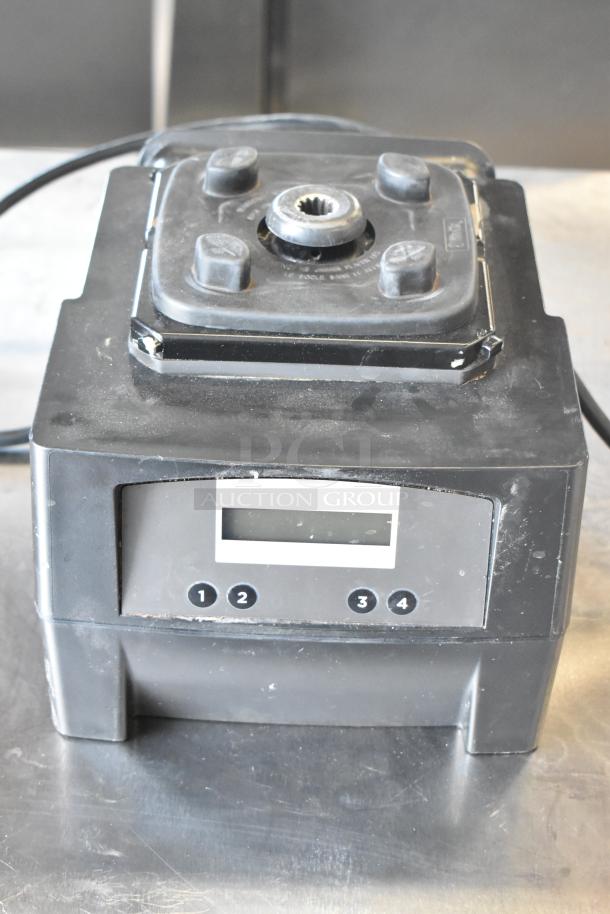 2021 VitaMix VM0145 metal countertop blender base, black, 120V, 1 phase, digital display, used condition.