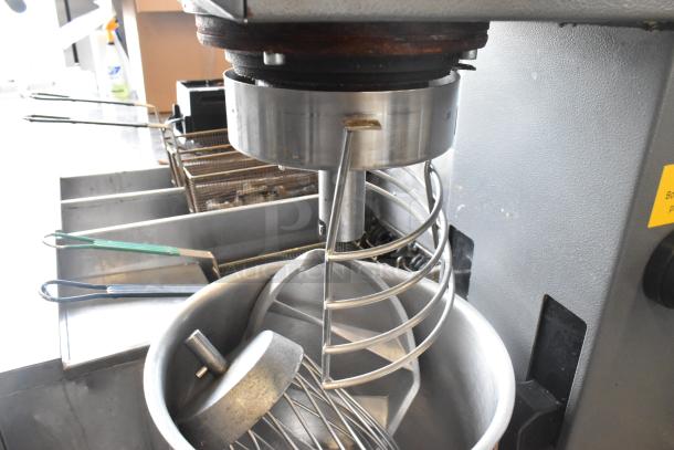 Varimixer W20 commercial 20-quart metal planetary dough mixer with bowl, guard, whisk, pastry attachments; 115V, 1 phase.