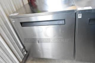 2021 Delfield 406P-STAR2 stainless steel undercounter cooler, single door, on commercial casters, 115 volts, 1 phase.