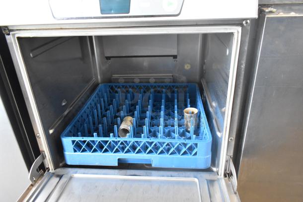 2023 Hobart LXER Advansys stainless steel undercounter dishwasher, blue rack inside, 120/208-240V, 1 phase.