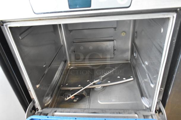 2023 Hobart LXER Advansys stainless steel commercial undercounter dishwasher, interior view, excellent condition.
