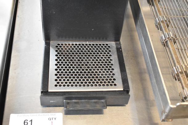 2019 Bunn G2 HD metal coffee bean grinder in black, countertop model, 120 volts, 1 phase, good condition.