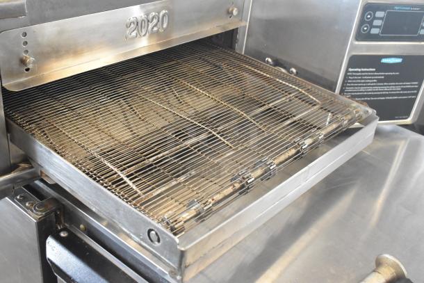 2018 Turbochef HhC2020 stainless steel rapid cook conveyor oven, 208/240V, 3 phase, electric, commercial countertop model.