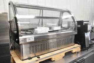 BRAND NEW SCRATCH AND DENT! Vollrath RDE7148 40843-1 Stainless Steel Commercial Countertop Refrigerated Display Case Merchandiser. 120 Volts, 1 Phase. Tested and Working! - Item #1223060