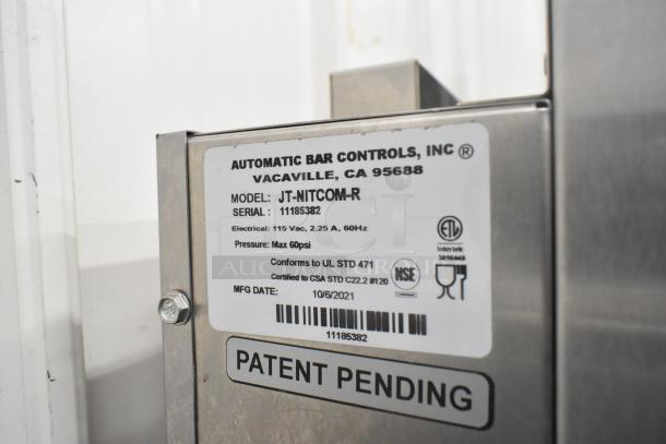 2021 Automatic Bar Controls JT-NITCOM-L commercial nitro dispenser, stainless steel, 115V, 1 phase. Manufacturing date: 10/6/2021.
