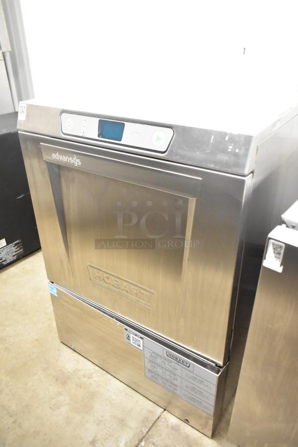 2021 Hobart LXER undercounter dishwasher, stainless steel, model LXER. 120/208-240V, 1 phase, excellent condition.