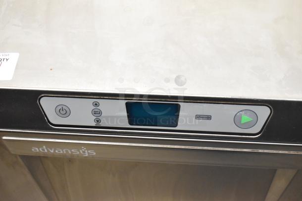 2021 Hobart LXER stainless steel undercounter dishwasher, digital controls, Advansys label, 120/208-240V, 1 phase.