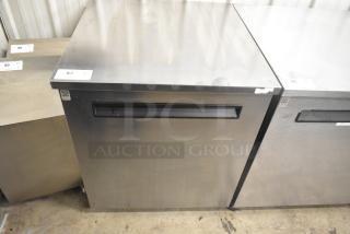 2019 Delfield 406P-STAR2 stainless steel single door undercounter cooler on casters. Good condition. 115V, 1 phase.