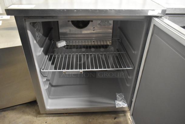 2019 Delfield 406P-STAR2 stainless steel undercounter cooler, single door, on casters, 115V, 1 phase, excellent condition.