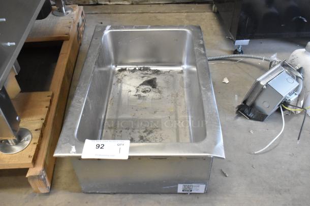 2024 Avantco 177TM12A stainless steel commercial drop-in hot food well, full size, shows wear, 120 Volts, 1 Phase.