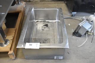 2024 Avantco 177TM12A Stainless Steel Commercial Drop-In Full Size Hot Food Well. 120 Volts, 1 Phase. Cannot Test - Unit Was Previously Hardwired - Item #1223080