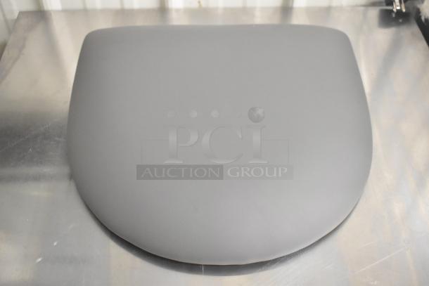 Gray seat cushion, brand new with scratch and dent condition. Sold in sets of four.