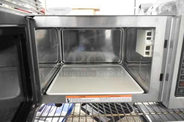 BRAND NEW Solwave 180MW1000SS commercial stainless steel microwave with push button controls, 120V, 1 phase.