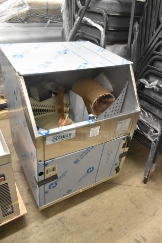 Noble Wareforce CG-115 stainless steel underbar glass washer, brand new with minor scratches, 115V, 1-phase, carousel type.