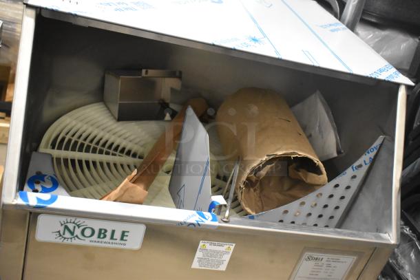 BRAND NEW SCRATCH AND DENT! Noble Wareforce CG-115 Stainless Steel Carousel Glass Washer, 115V, 1 Phase, visible packaging materials.